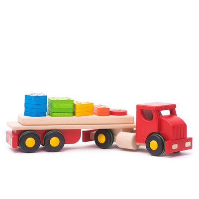 Bajo Big Truck with Shape Stacker Tray | Bajo toys - Lucas loves cars