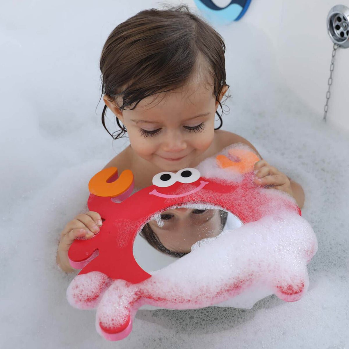 Bath Mirror Crab | Bath toy - Lucas loves cars