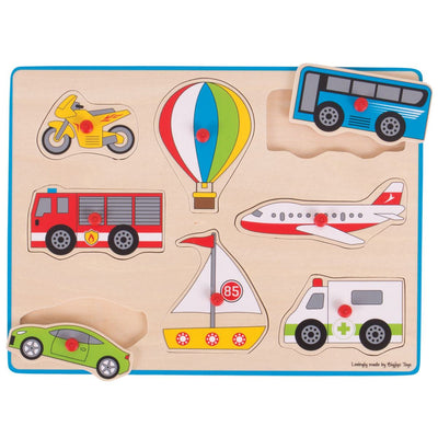 Big Jigs Transport Peg Puzzle | BigJigs