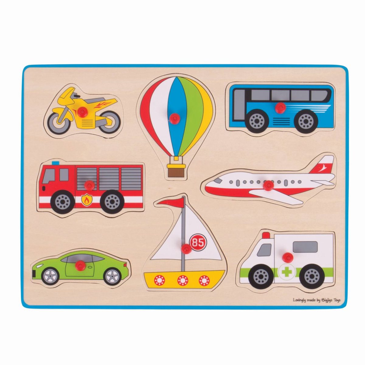 Big Jigs Transport Peg Puzzle | BigJigs