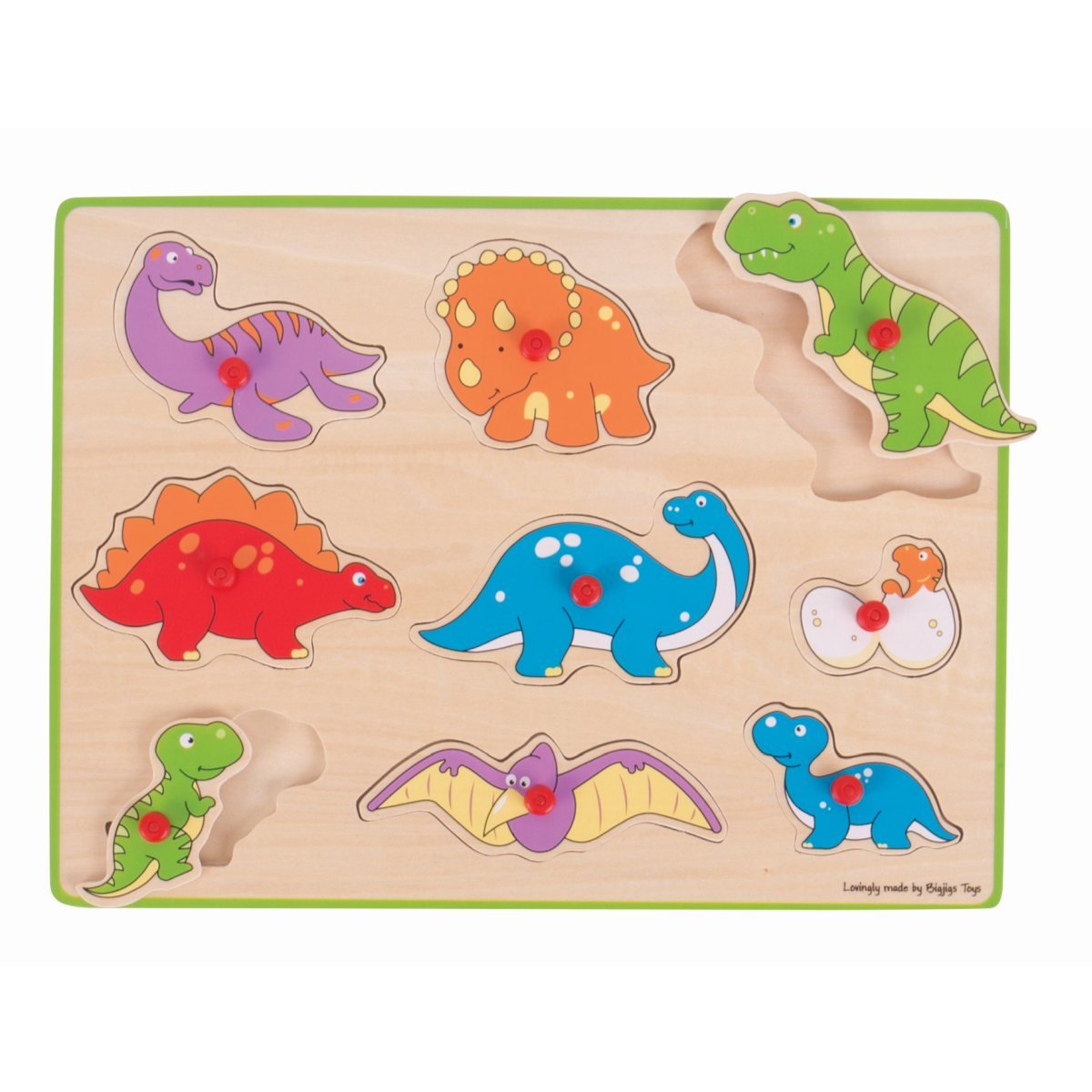 BigJigs Dinosaur peg puzzle | BigJigs