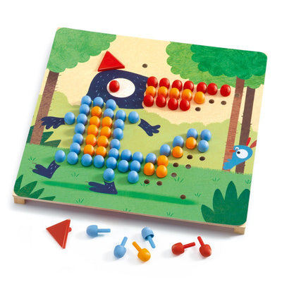 Djeco Mosaico Rigolo Peg Board | Djeco