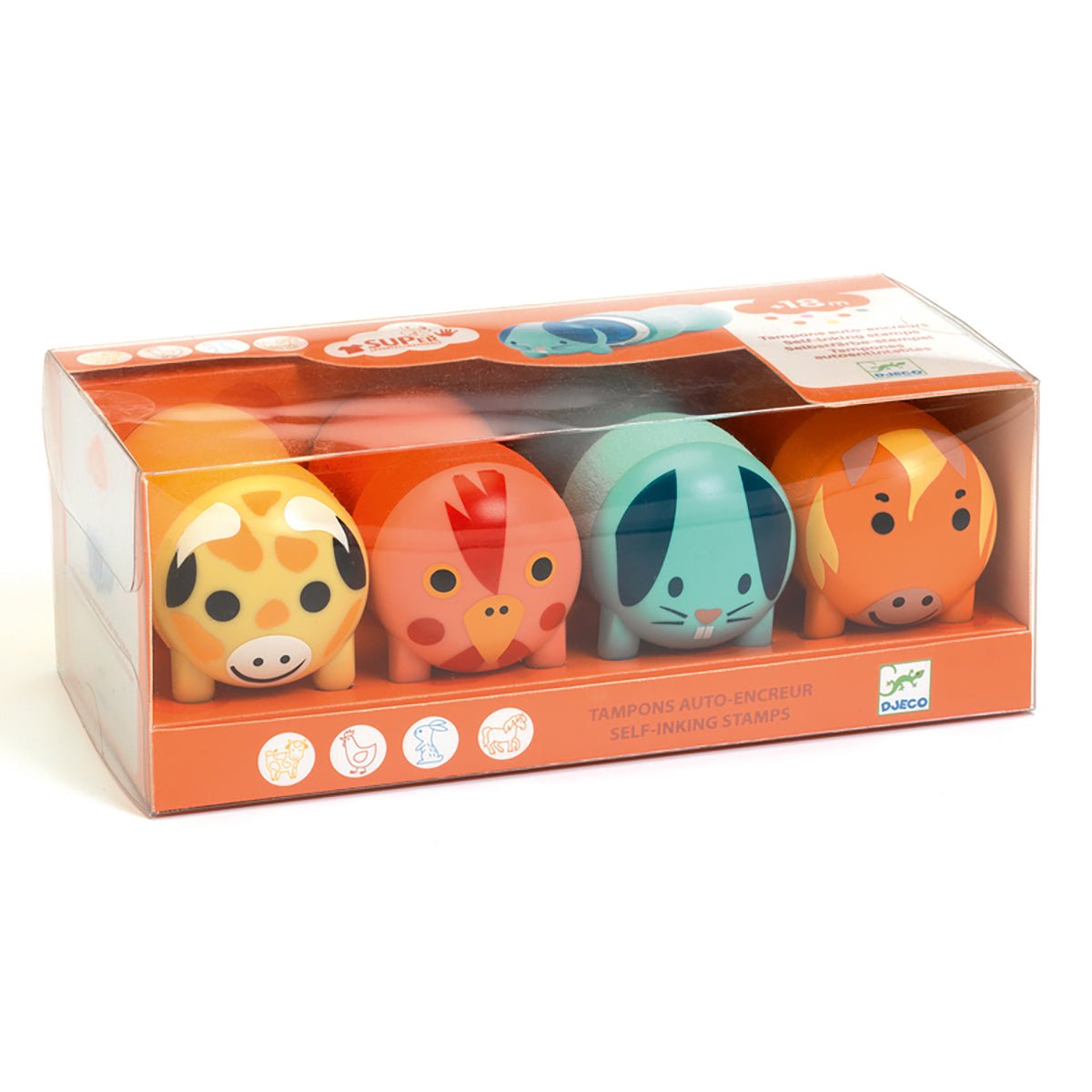 Little Ones Stamps Farm Animals | Djeco - Lucas loves cars