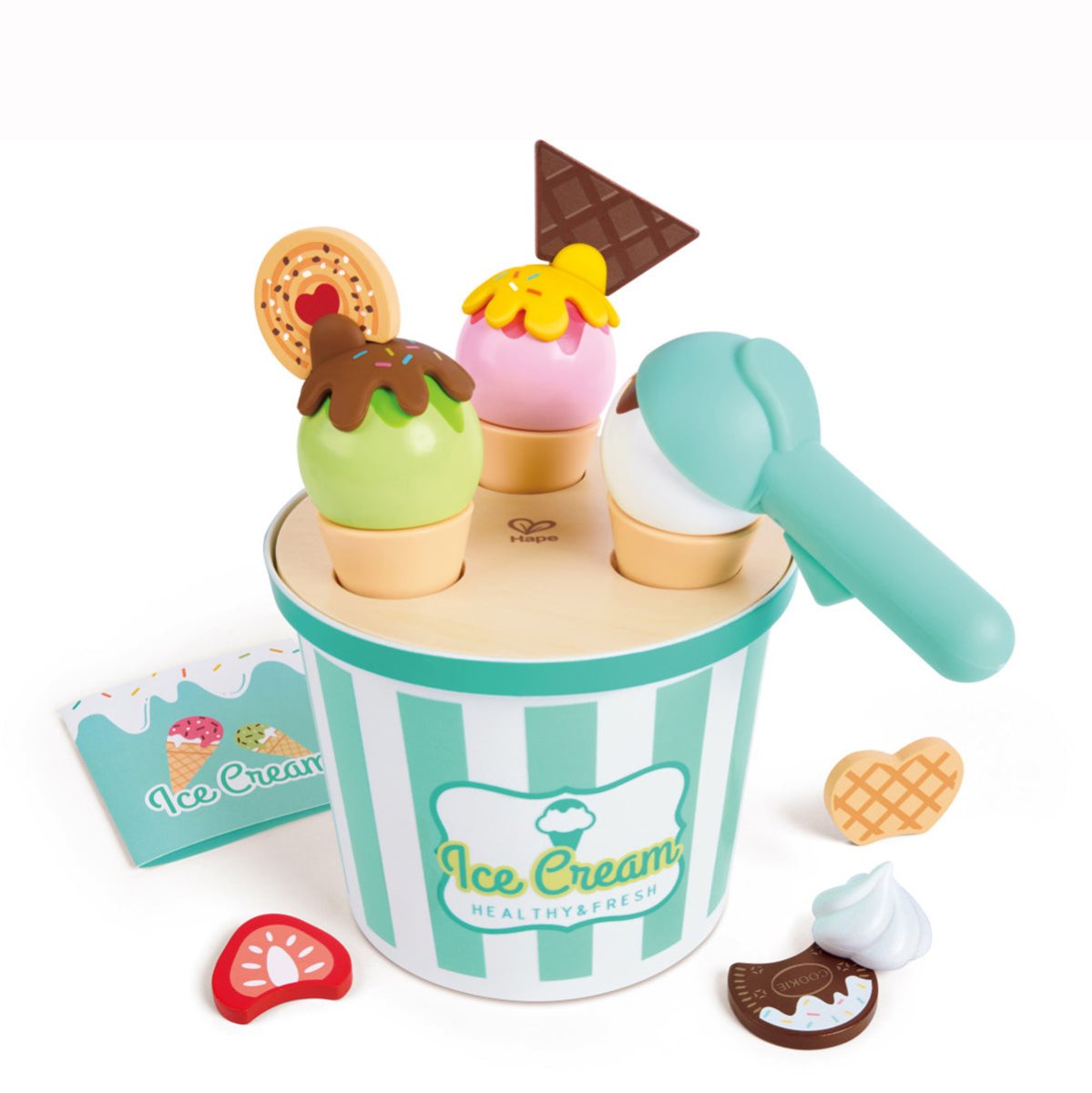 Scoop & Serve Ice Cream Set | Hape - Lucas loves cars