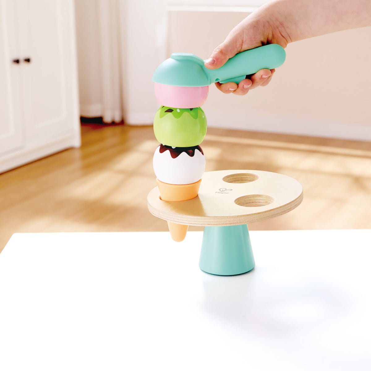 Scoop & Serve Ice Cream Set | Hape - Lucas loves cars