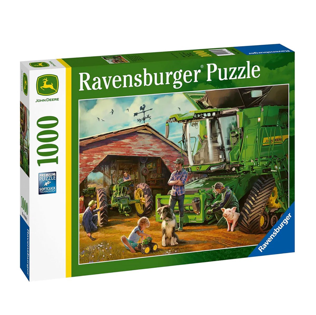 John Deere Then & Now Puzzle 1000pc | Ravensburger - Lucas loves cars