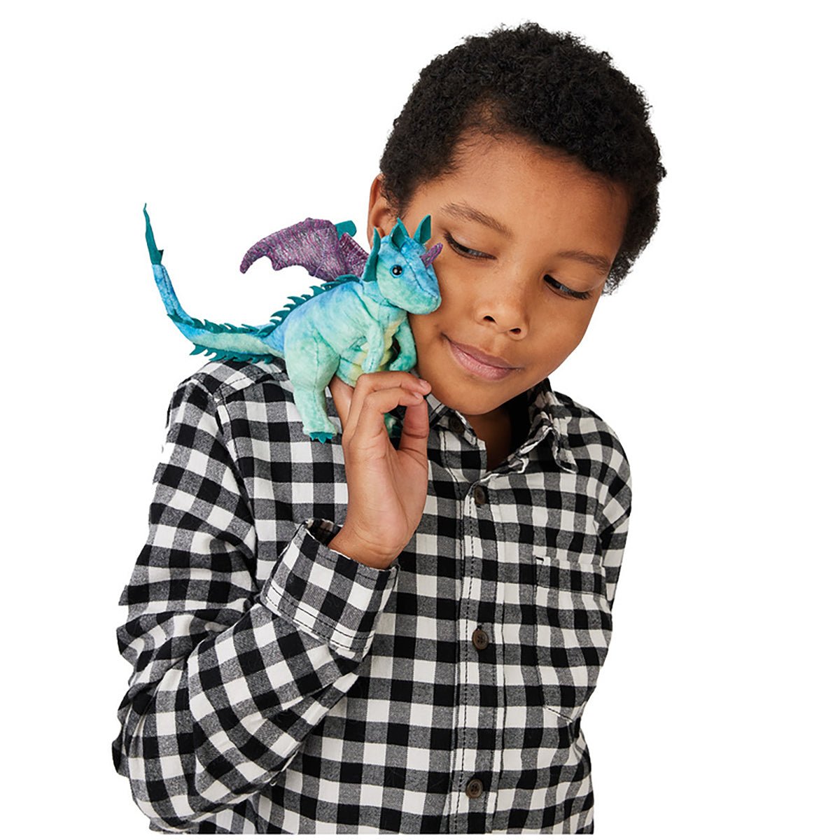 Finger Puppet Mini Dragon | Folkmanis - Lucas loves cars