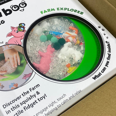 Peekaboo Sensory Bag Farm Green | Jellystone