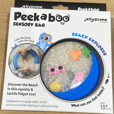 Peekaboo Sensory Bag Beach Blue | Jellystone