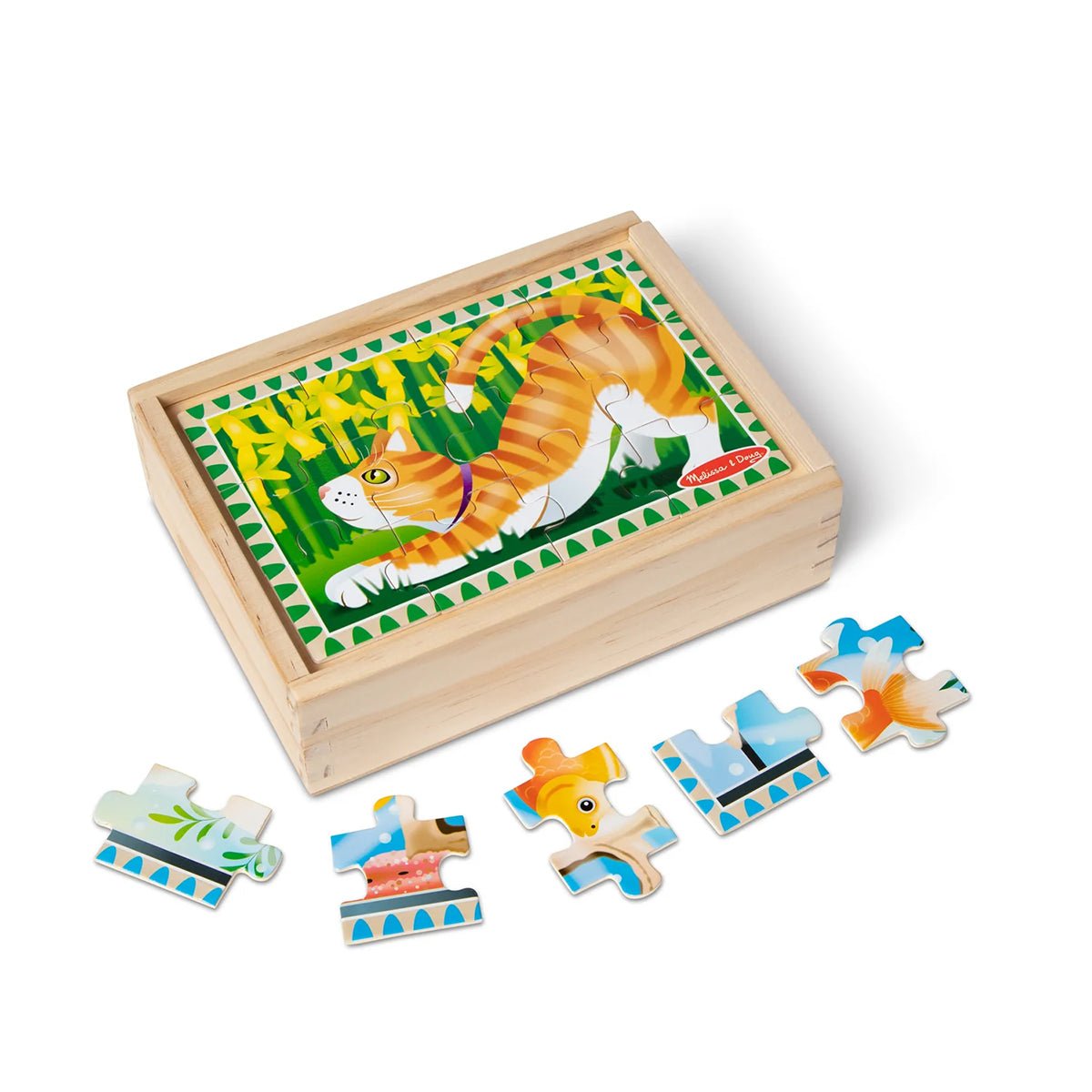 4 Pet Jigsaw puzzles in a box | Melissa and Doug