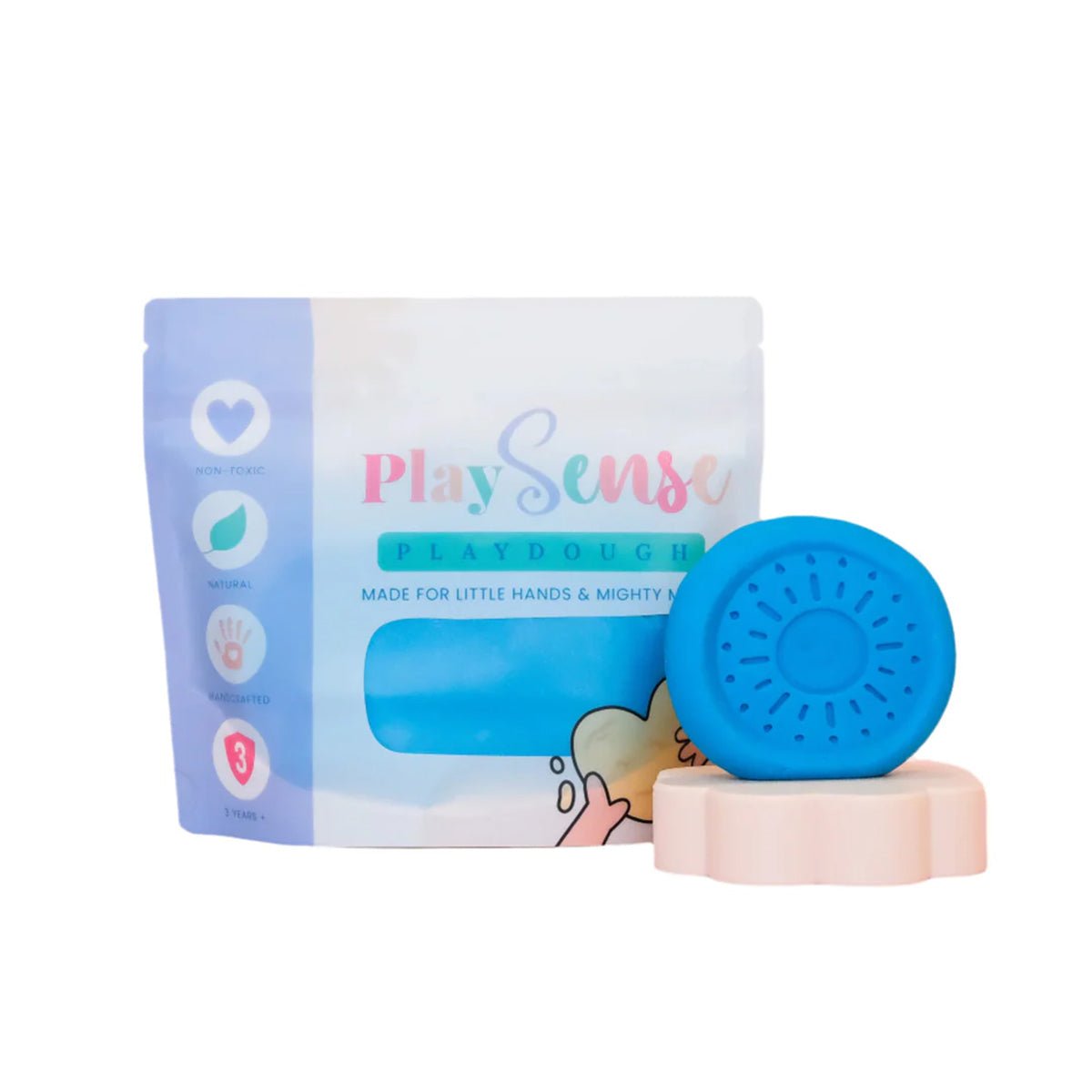 Play Sense Playdough Bright Blue | Play Sense - Lucas loves cars