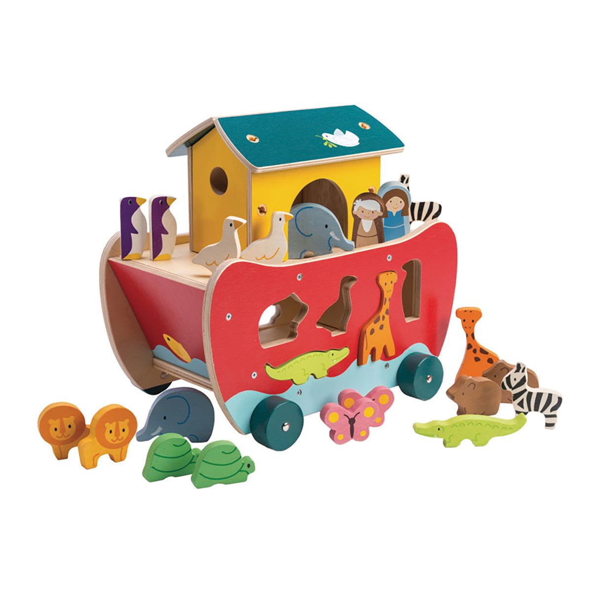 Tender Leaf Noah's Ark shape sorter | Tender Leaf Toys - Lucas loves cars