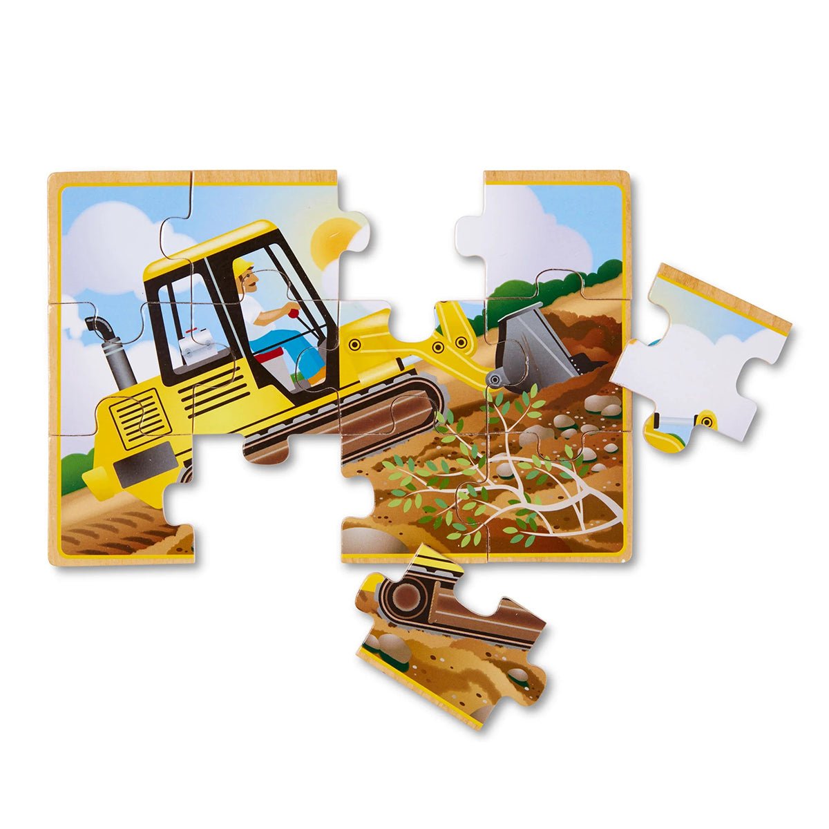 4 Construction Jigsaw puzzles in a box | Melissa and Doug