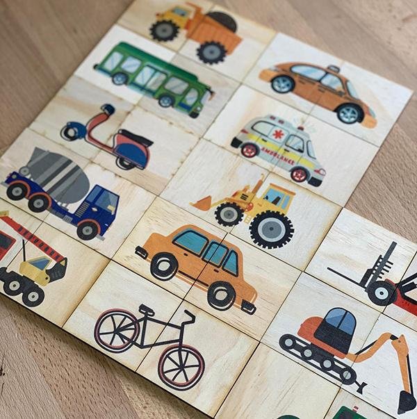 5 Little Bears Workers and Wheels Puzzle | 5 Little Bears