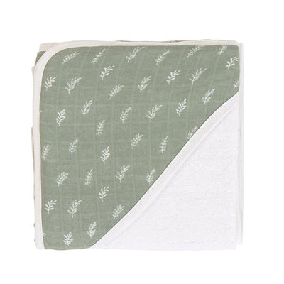 Hooded Towel Sage | All4Ella