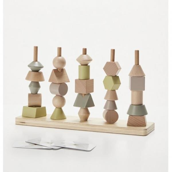 Astrup Wooden Stacking Shape Tower | Astrup