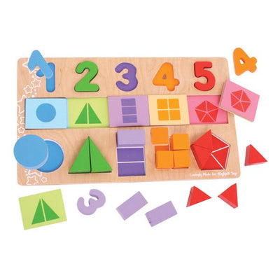 BigJigs My first fractions | Fractions Wooden puzzle 