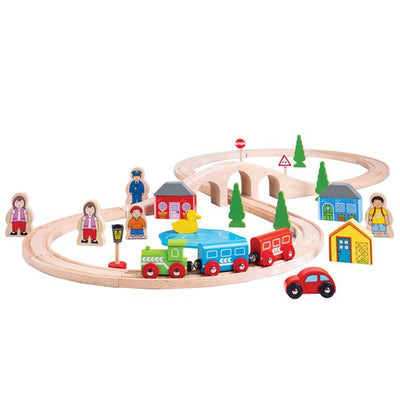 BigJigs Rail | Figure of Eight Train set  | Wooden toys | Lucas loves cars