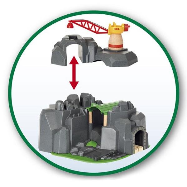 Brio Mountain Crane Tunnel – Lucas loves cars