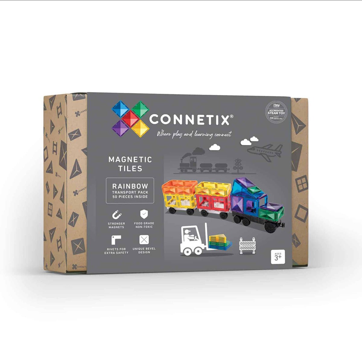 Connetix Rainbow Transport 50 pc | Connetix tiles