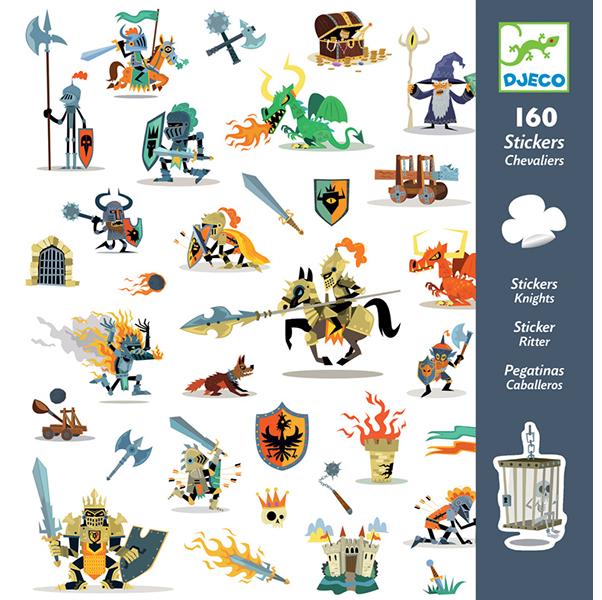 Djeco Stickers - Knights | Djeco |  Lucas loves cars