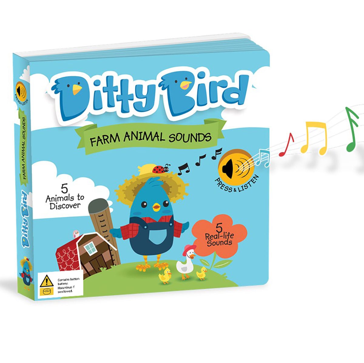 Ditty Bird Farm Animal Sounds Book | Ditty Bird