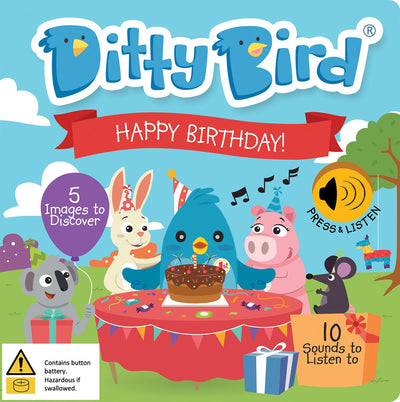 Ditty Bird Happy Birthday Book | Ditty Bird