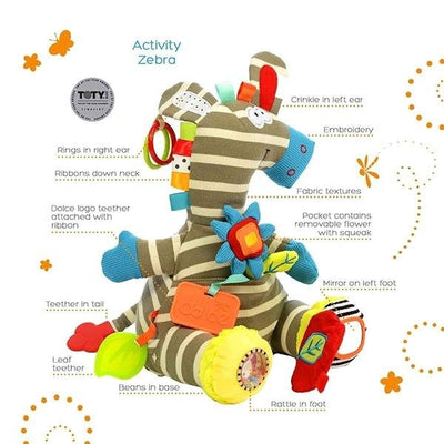 Dolce Toys Activity Zebra | Dolce Toys