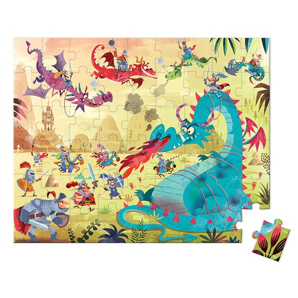 Janod Dragon Puzzle | Puzzle Gift for 5 year old  
