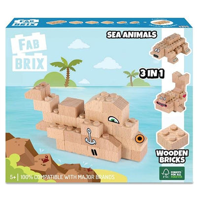 FabBrix Sea Animals | FabBrix Wooden Bricks