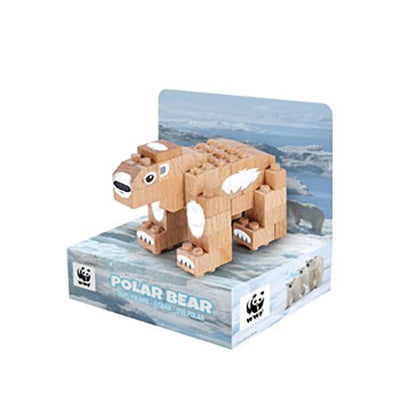 Fabbrix WWF Polar Bear | FabBrix Wooden Bricks