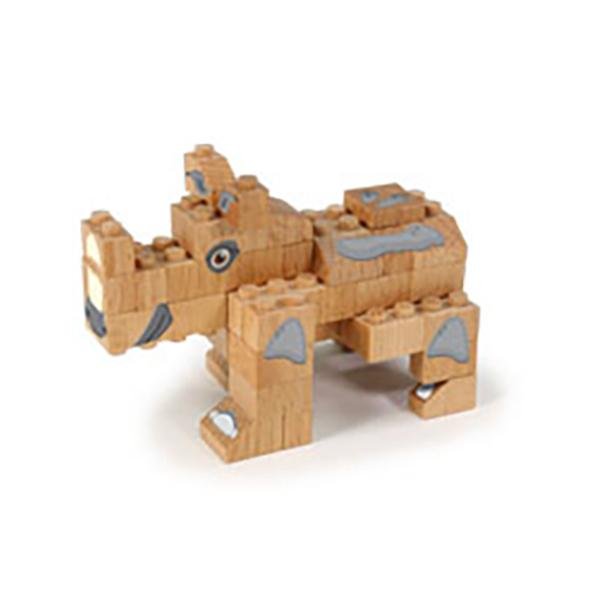 Fabbrix WWF Rhinoceros | FabBrix Wooden Bricks