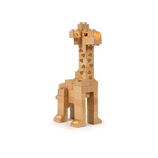 Fabbrix WWF Giraffe | FabBrix Wooden Bricks