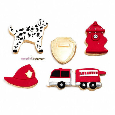 Fireman biscuit cutters | Firefighter party |  Sweet Themes |  Lucas loves cars