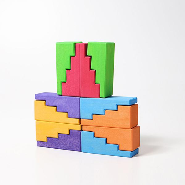 Grimms Stepped Roofs Rainbow blocks | Grimms