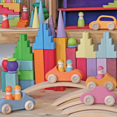 Grimms Stepped Roofs Rainbow blocks | Grimms