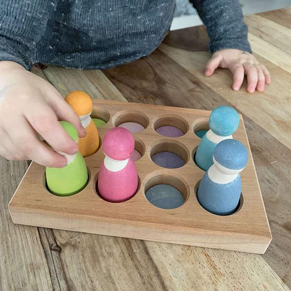 GRIMMS Sorting Board Pastel | Wooden toys | Lucas loves cars
