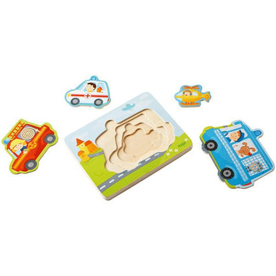 Wooden Emergency layer puzzle | Haba toddler wooden toys 