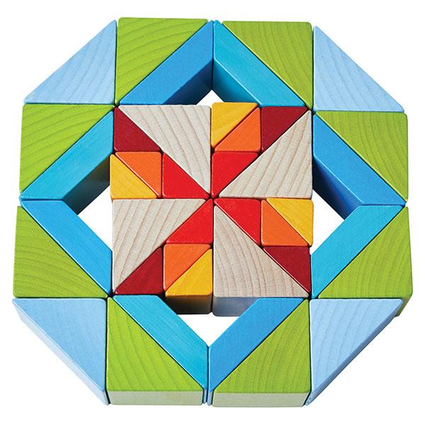3D Mosaic Wooden Blocks | Wooden block toys | Educational block toys 