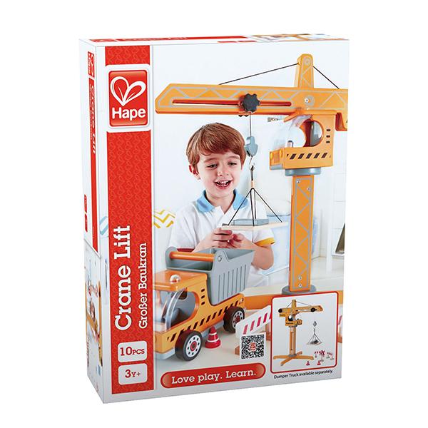Wooden Crane Toy  | Hape toys  |  Lucas loves cars