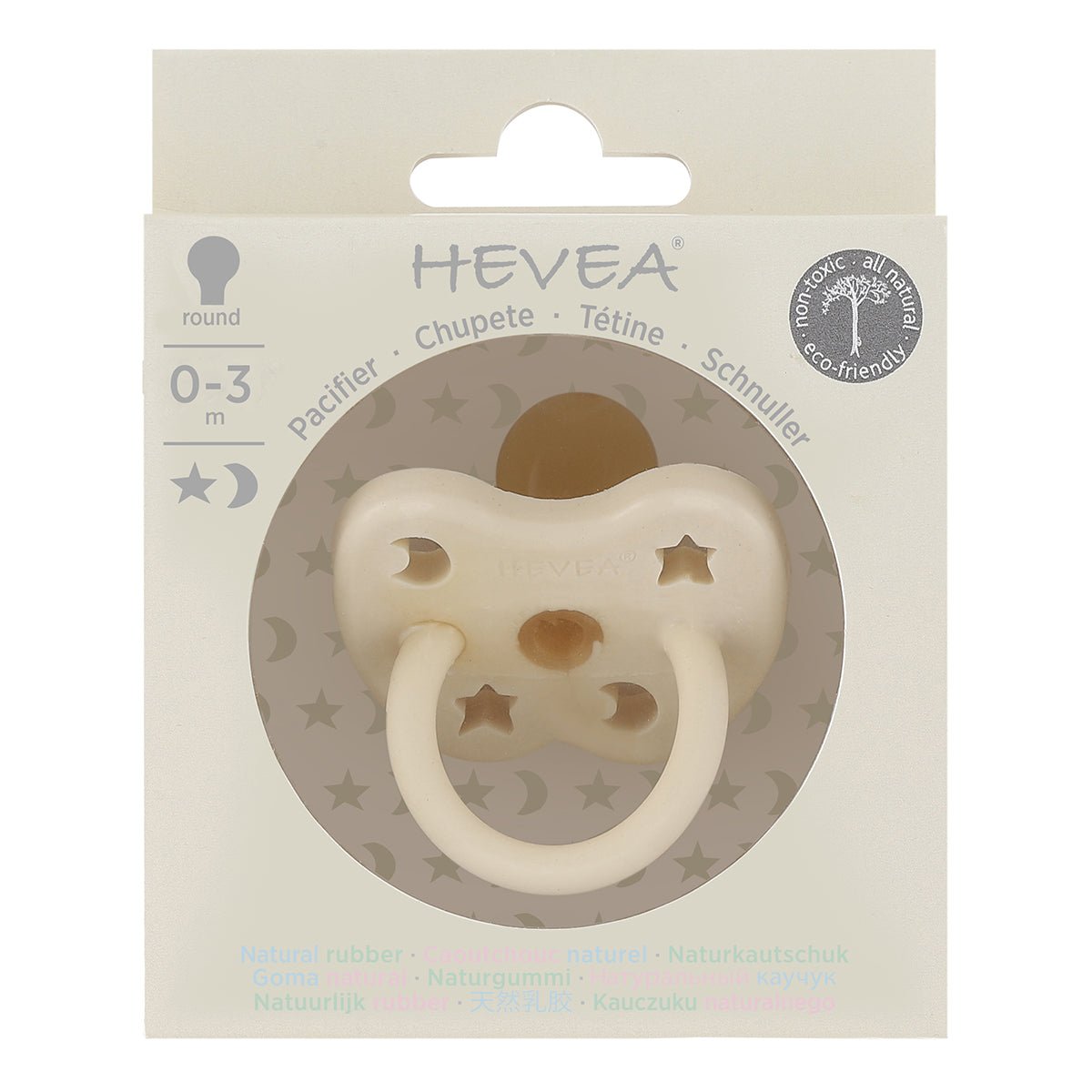 Hevea Pacifier Milky White 0-3 | Hevea