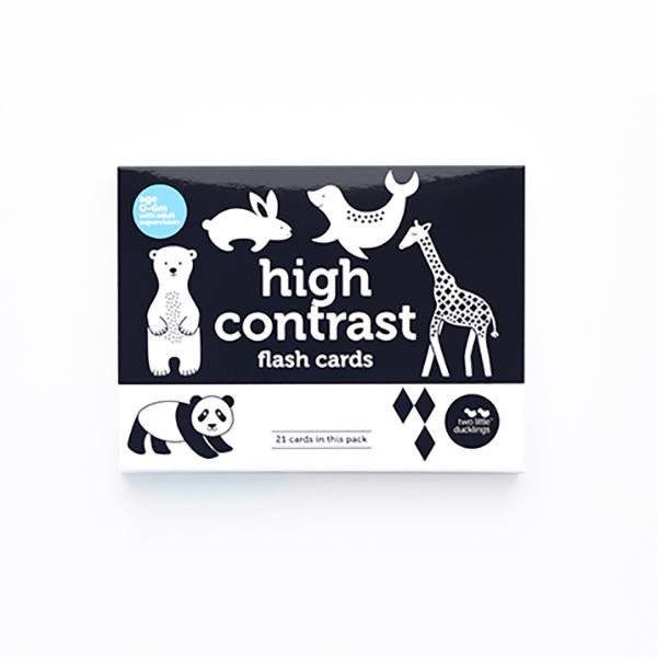 Flash Cards High Contrast | Two Little Ducklings