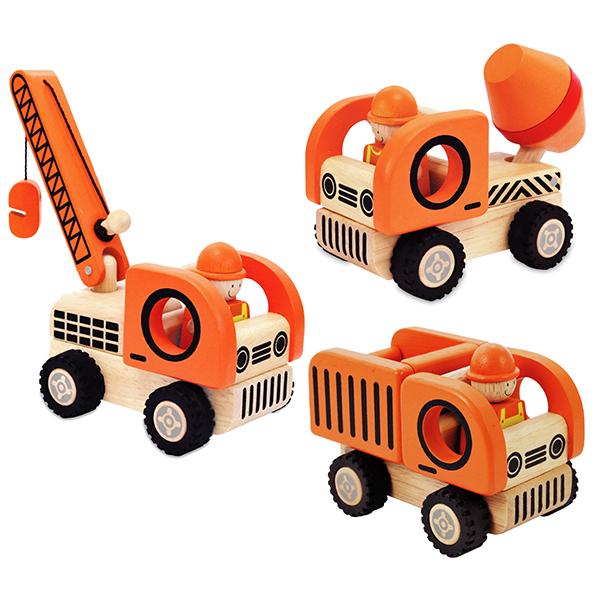 Construction Vehicles wooden trucks | Gift for 2+ years 