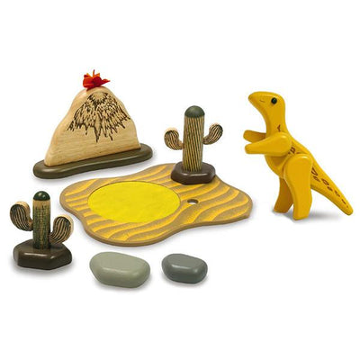 Dinosaur play scene Sahara | dinosaur toys | Wooden toys |  Lucas loves cars 