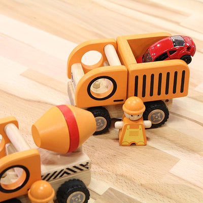 Construction Vehicles  | wooden trucks | Gift for 2+ years | Lucas loves cars 
