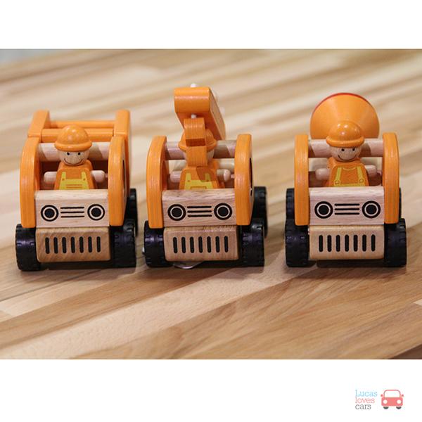Construction Vehicles  | wooden trucks | Gift for 2+ years | Lucas loves cars 