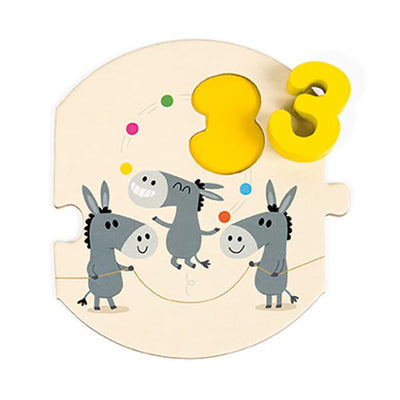 Janod Learn To Count Puzzle | wooden counting puzzle 