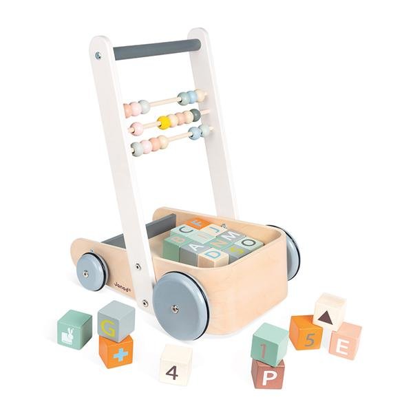 Janod Cocoon Walker With Blocks | Janod