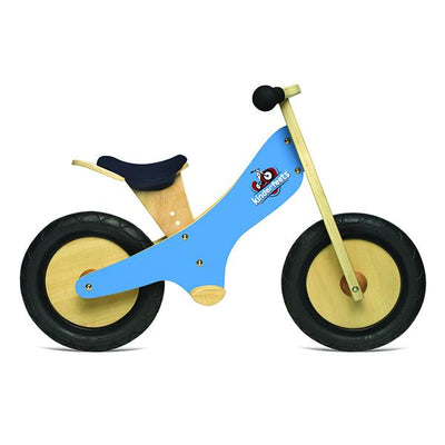 Kinderfeets wooden balance bike - BLue | Lucas loves cars