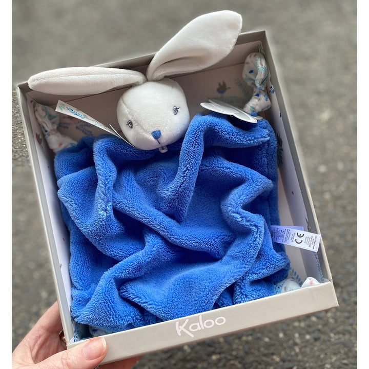 Kaloo Doudou Rabbit Blue blue bunny toy – Lucas loves cars
